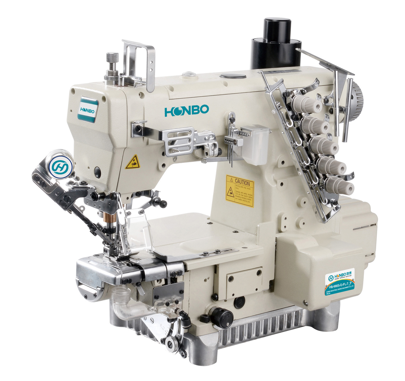 HB-6800-D-FL-7_ P top and bottom feed high speed small cylinder-bed interlock machine