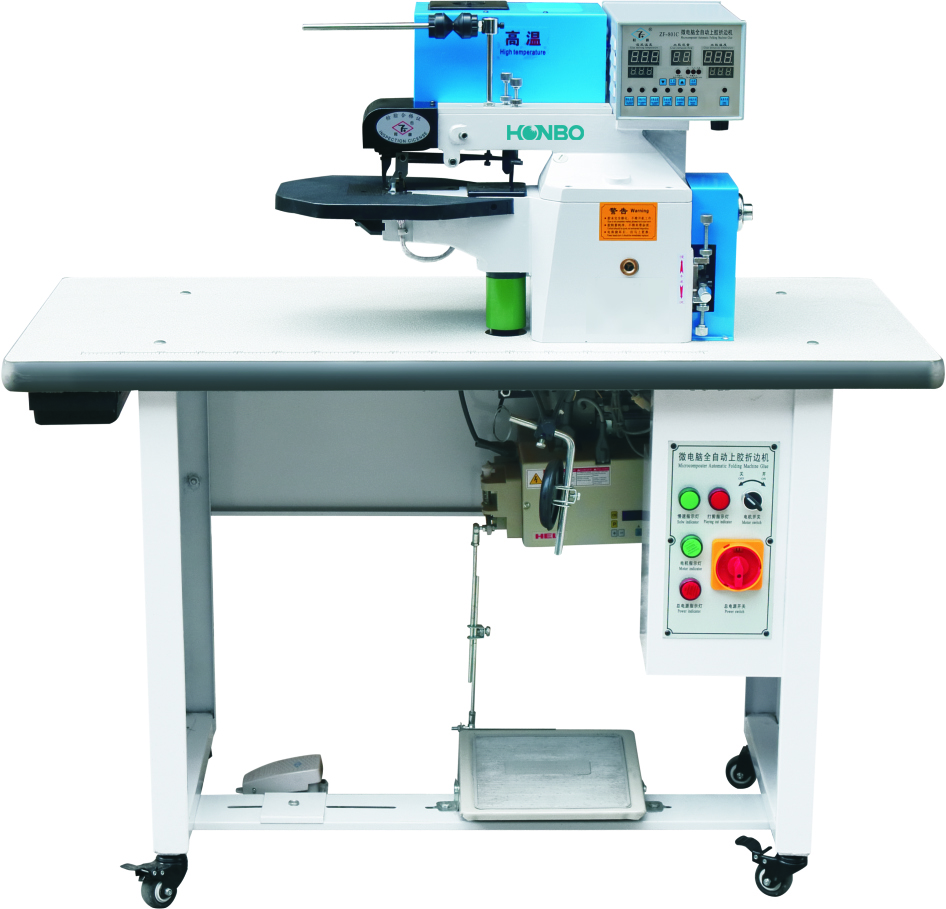 HB-801C shoe glued edge automatic leather cementing glue and folding machine