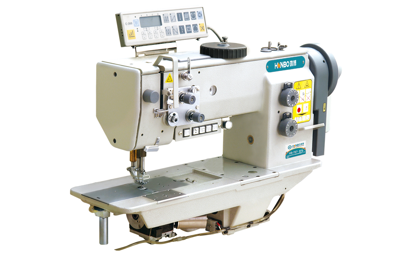 HB-767-273/275 twin-needle heavy duty industrial lockstitch shoe and leather sewing machine