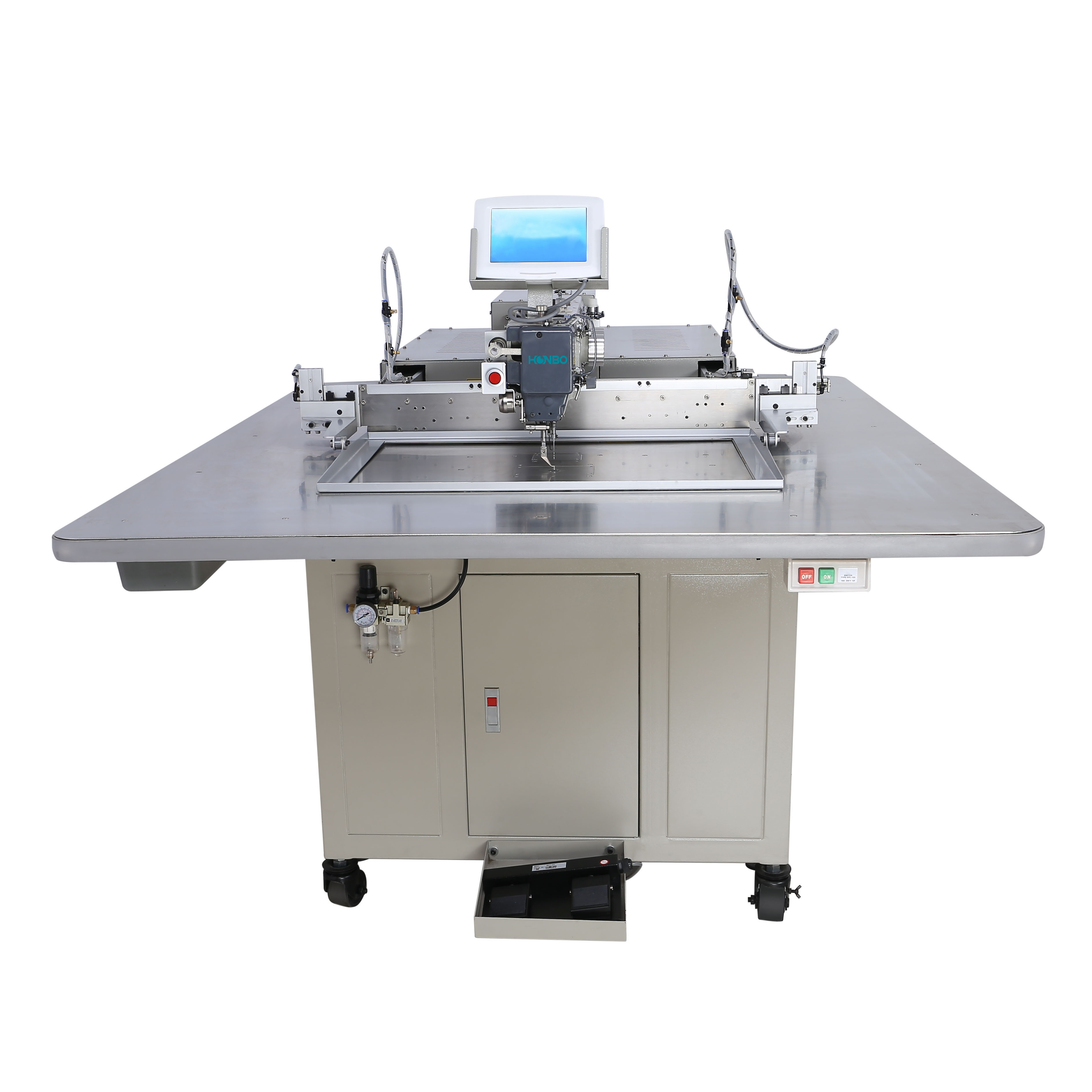 HB-6040R good quality industrial sale price lockstitch computer design pattern zipper bag jeans sewing machine