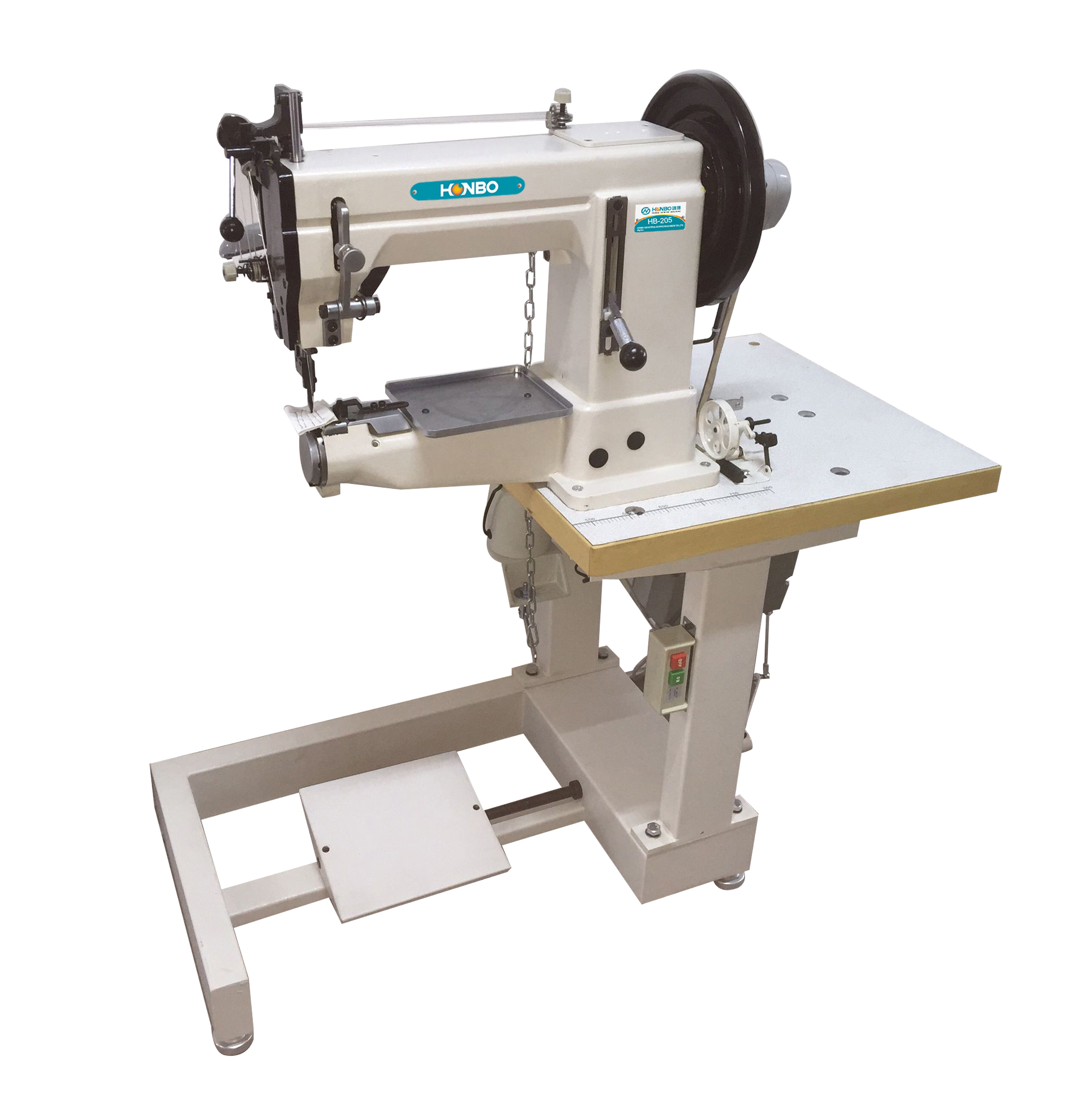 HB-205-370 Favorable Price heavy duty luggage cushion cylinder-bed lockstitch sewing Machine with TableHB-205-370 Favorable Price heavy duty luggage cushion cylinder-bed lockstitch sewing Machine with