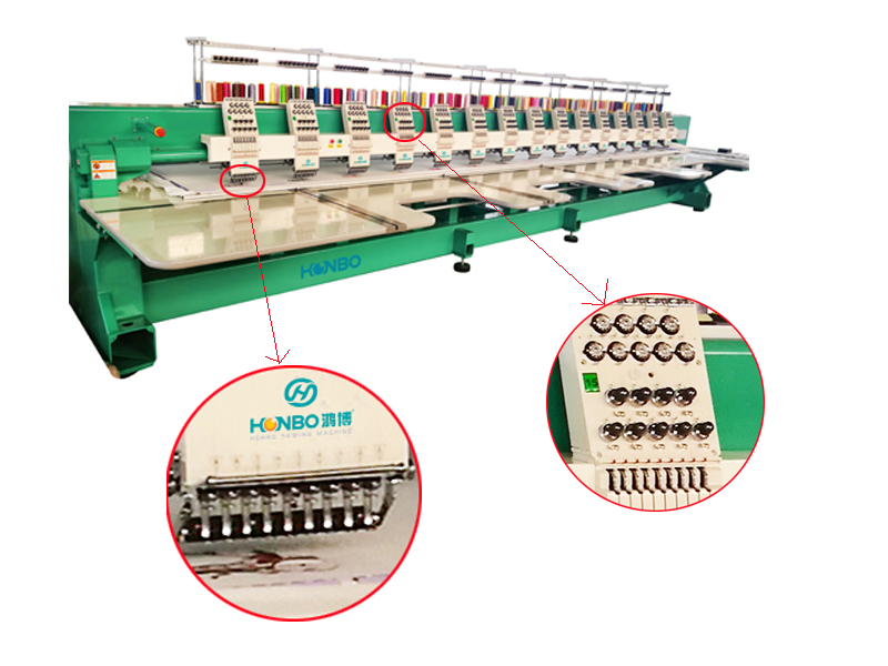 HB-915 high quality industral factory direct sale price 15 head computerized flat embroidery machine