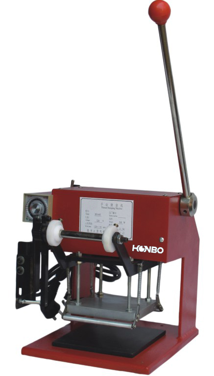 HB-603 industrial manual leather paper heat press hot stamping machine